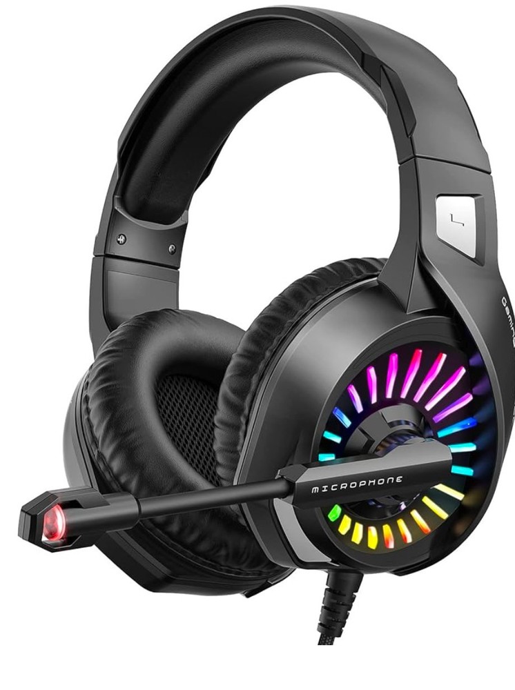 ZIUMIER Gaming Headset with Microphone, Compatible with PS4 PS5 Xbox One PC Lapt