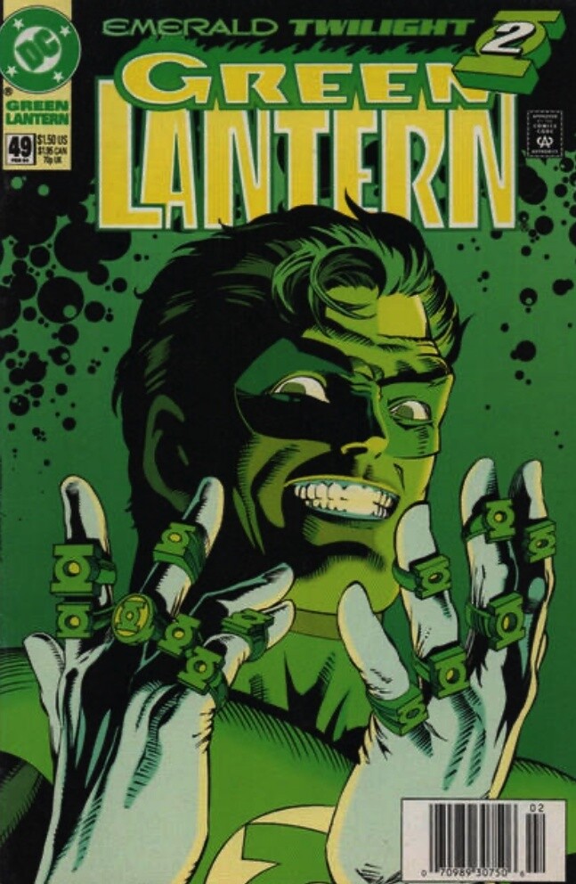 Green Lantern #49 Newsstand Cover (1990-2004) DC
