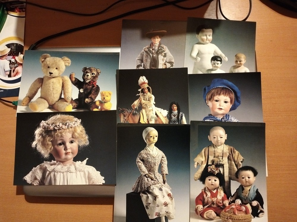 8 postcards Museum of the German Toy Industry Neustadt, unlabeled old