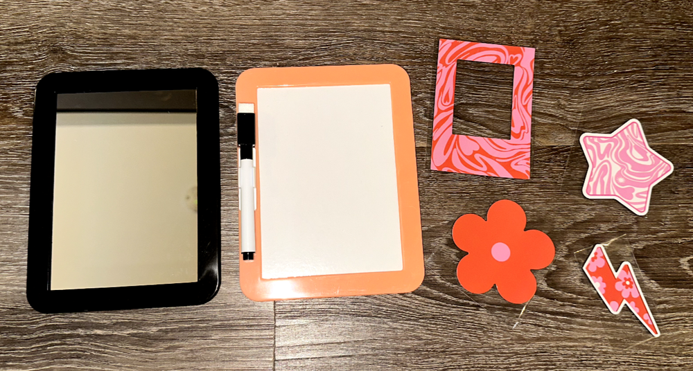 Ulta Back To School Magnetic Locker Mirror with Whiteboard 5x7 Inches 4 Magnets-image