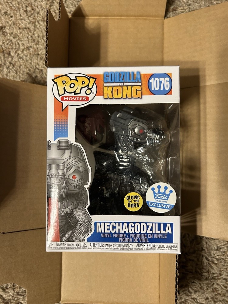 Funko Pop! Godzilla vs Kong Mechagodzilla #1076 Glow GITD Funko Shop Exclusive