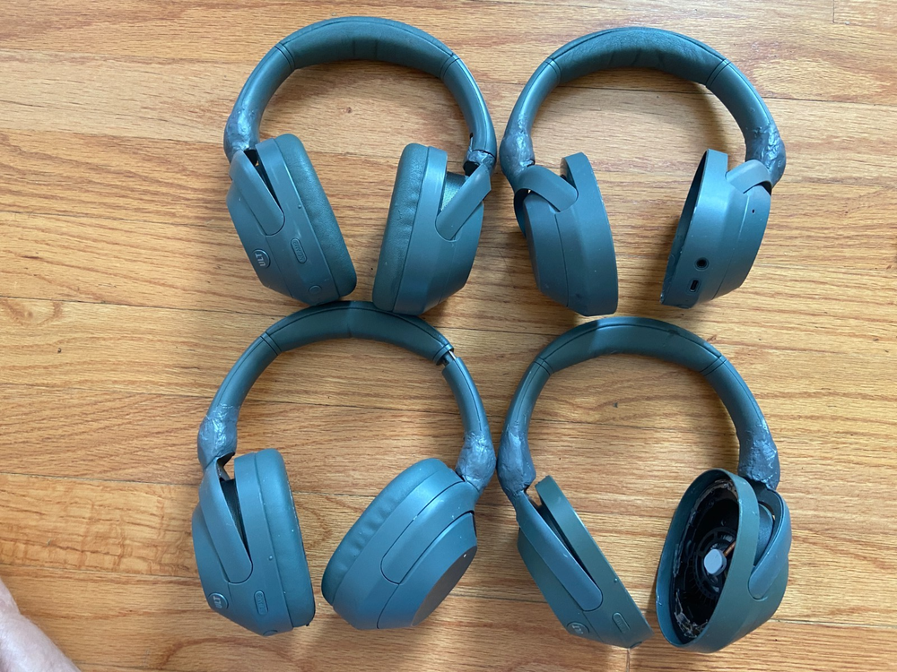 Refurbished Sony WH-ULT900 Headphones with Cracked Repairs - Fully Functional