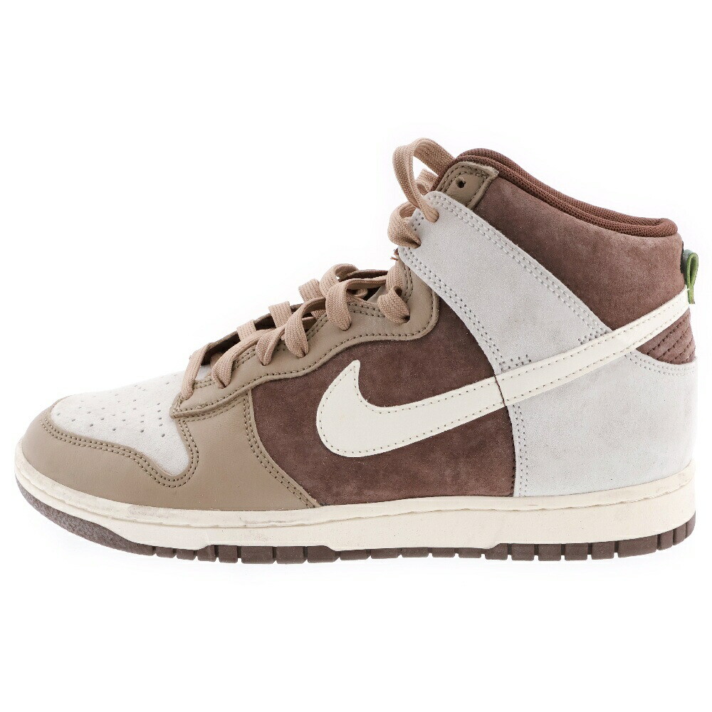 Nike Dunk High Prm Light Chocolate Premium Cut Sneakers EH135
