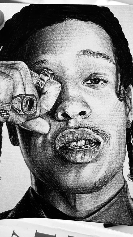 Custom Rapper Drawings in Color or Black & White – Request Your Favorite Celebrity
