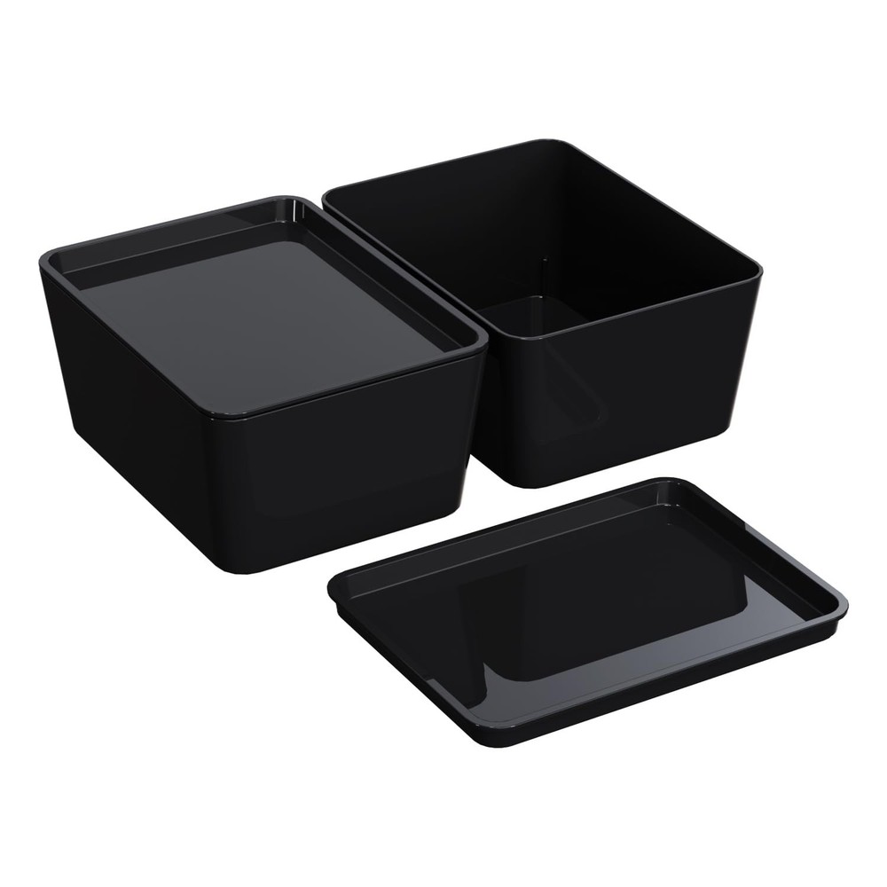 Storage Bins With Lids Plastic Containers: Multipurpose Stackable Storage Con...