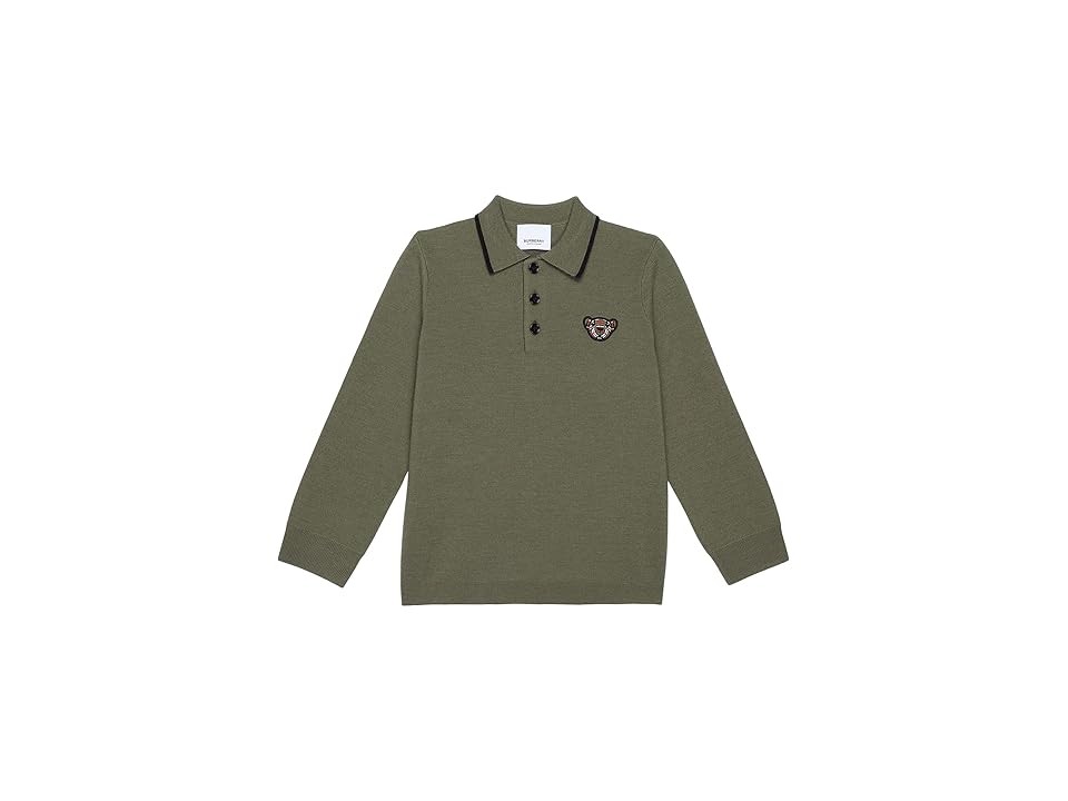Burberry Kids Lambert Polo Shirt in Caper Green for Boys