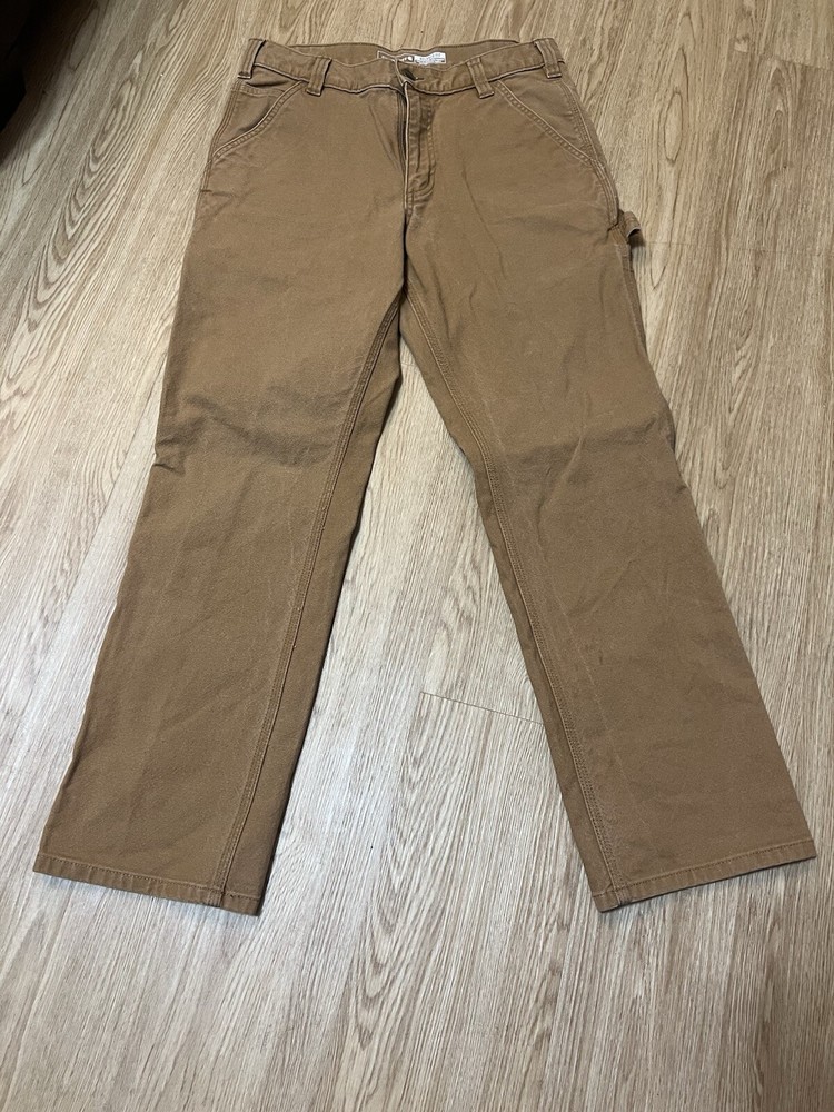 Carhartt Rugged Flex Duck Canvas Utility Pants Mens 31x30 Straight Tapered Fit