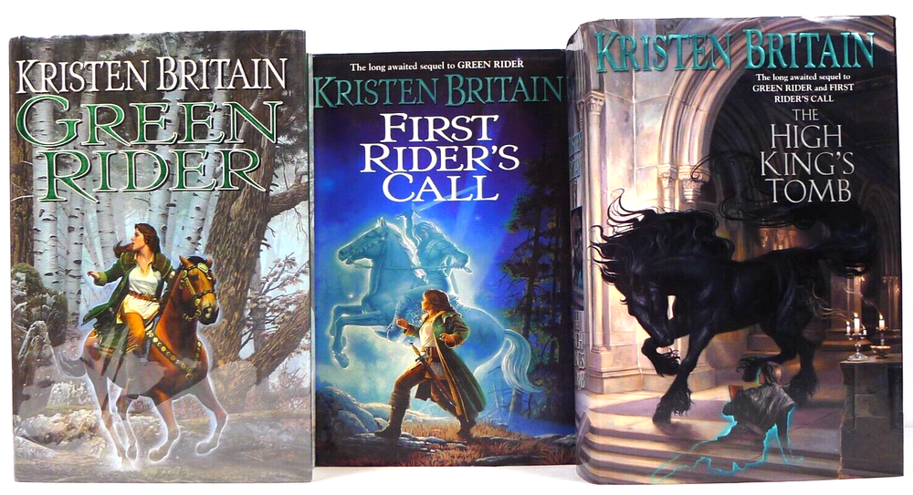 Green Rider Series Kristen Britain 3x Lot Books 1 2 & 3 First Hardcover Editions