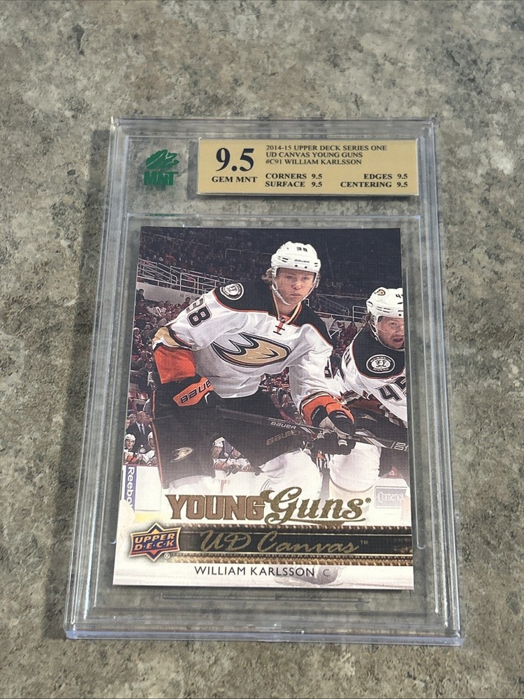 2014-15 Upper Deck William Karlsson Young Guns Canvas Rookie PSA 9.5 Graded Card