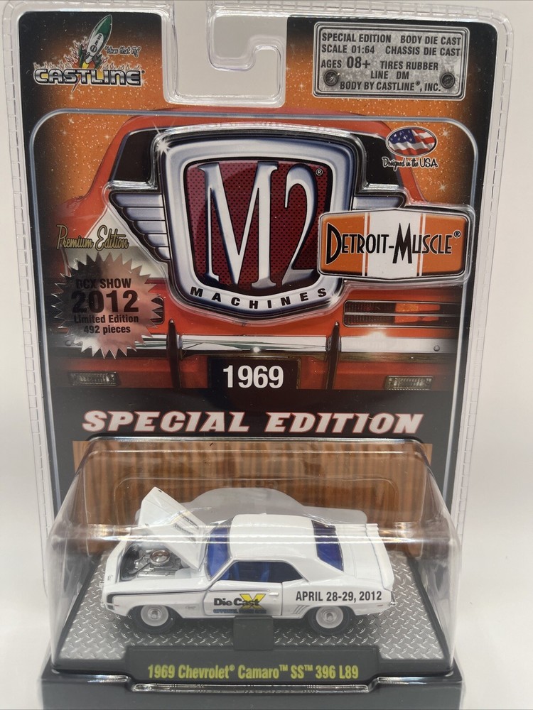 M2 Machines Limited Detroit-Muscle 1969 Chevrolet Camaro SS 396 L89 1:64 Diecast