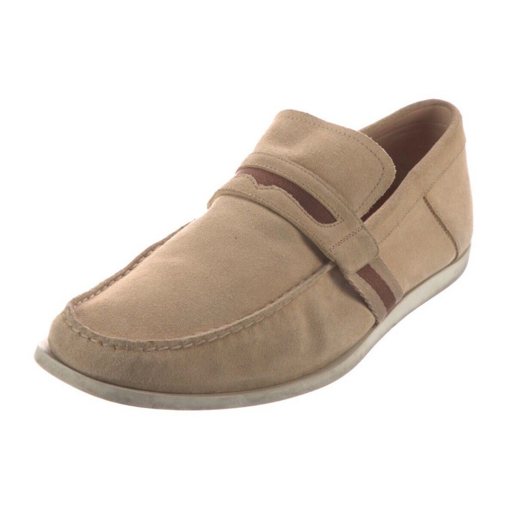 Authentic Gucci Beige Suede Loafers Drivers Men’s Size 9