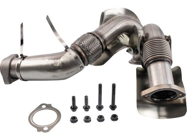 Left TRQ Turbocharger Up Pipe fits Ford E450 Super Duty 2004 6.0L V8 42GTCJ