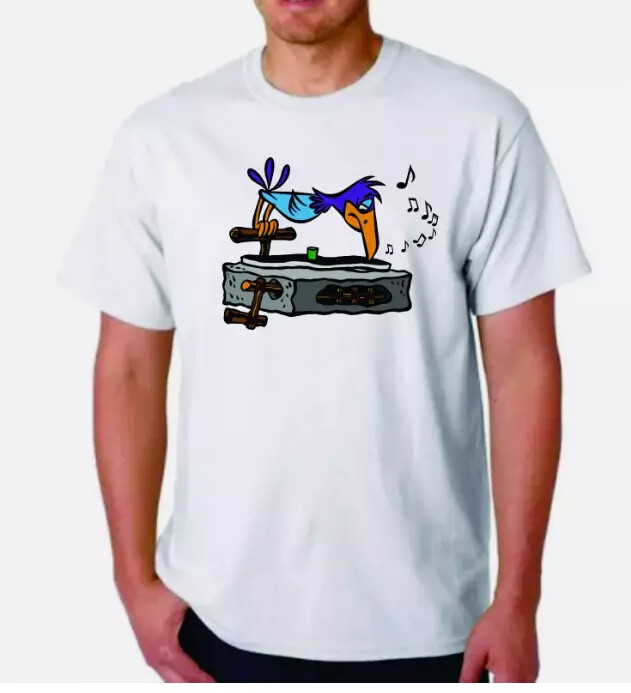 Flintstones Record Player BIRD T-Shirt HANNA BARBERA