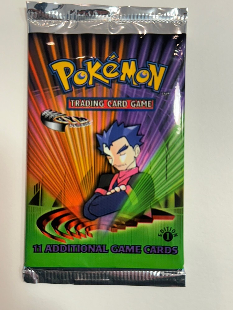 Pokemon Vintage GYM CHALLENGE Booster Pack *1st Edition* Koga- Sealed/unweighed