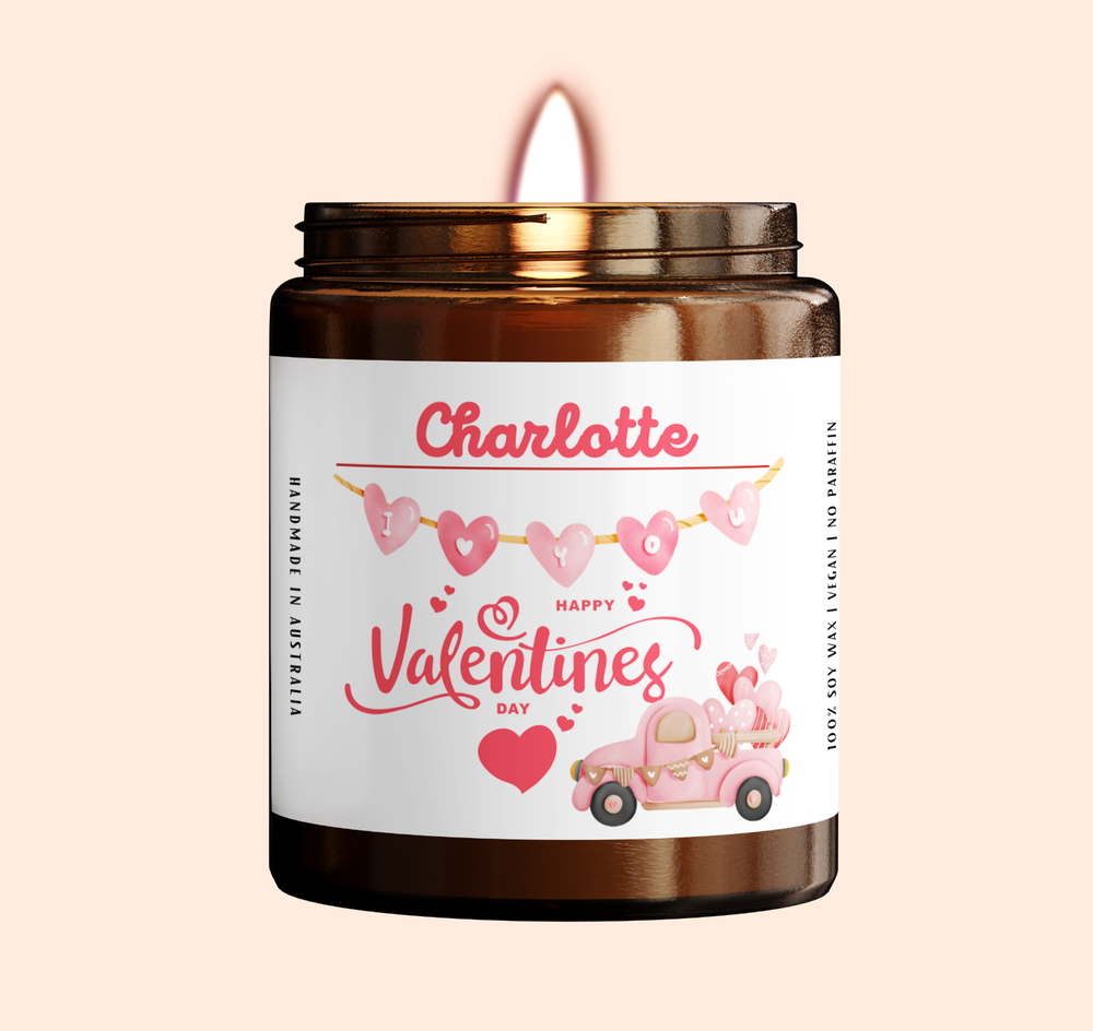 Personalised Valentine's Day Candle Gift for Her-image