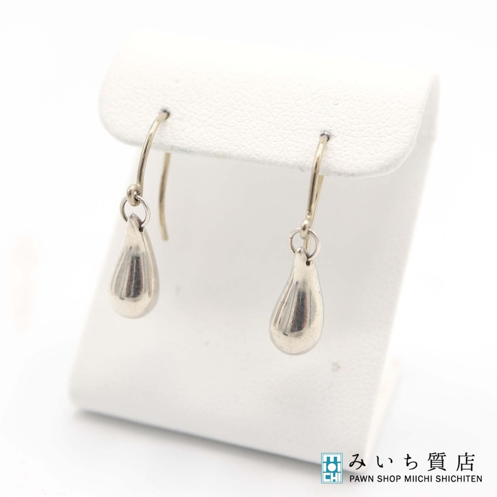 Elegant Tiffany & Co silver 925 teardrop earrings 3.7g yo635 preowned