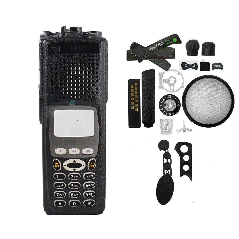 Black Replacement Front Housing Case Cover for XTS5000 Model3 No Copper Radio