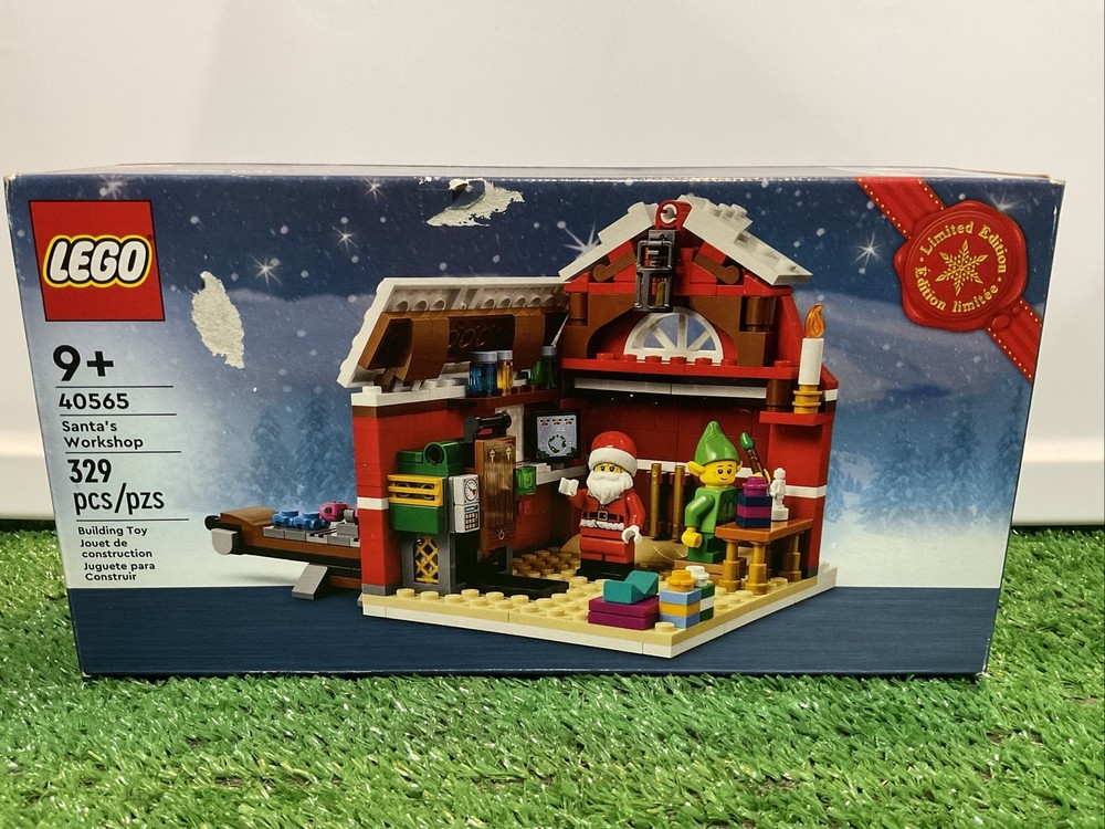 LEGO Seasonal Santas Workshop 40565 329 Pieces W Santa Retired 2022 Sealed Set-image