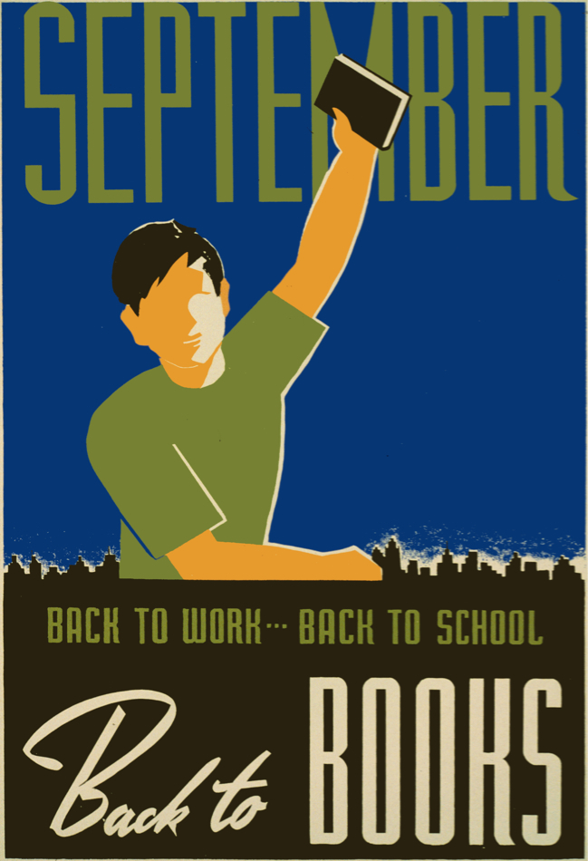 CARTEL de vuelta al cole. Pared de inicio. Sep volver a reservar. Decoración interior Art.1806