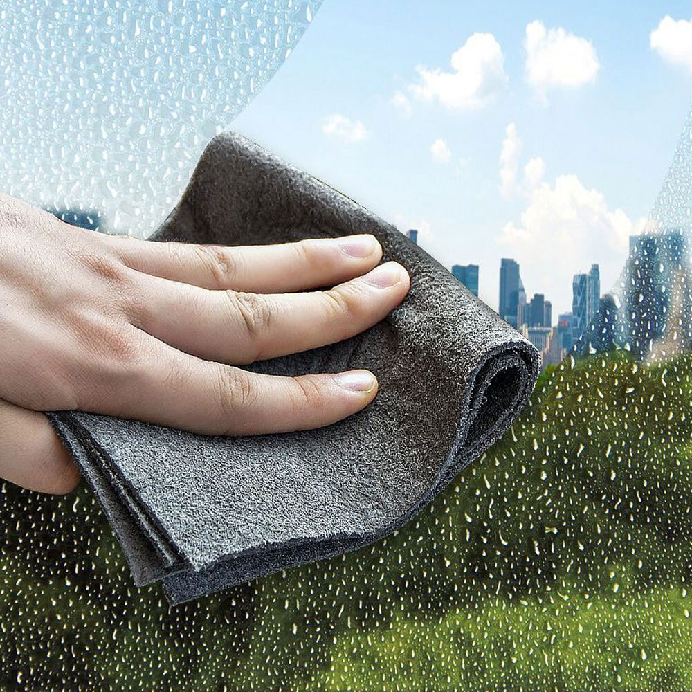 3x Magic Cloth Glass Wiping Rags Cleaner Cleaning Cloth Mirror Towel Clean Wipes