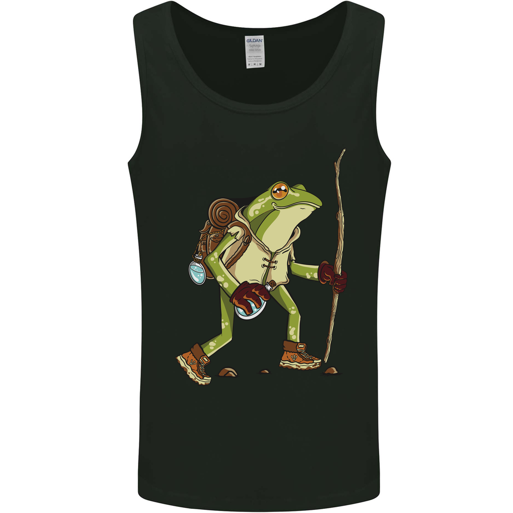Trekking Hiking Rambling Frog Toad Funny Mens Vest Tank Top