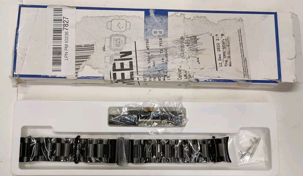 V-Moro Samsung Smart Watch 4 Replacement Kit Band Black Metal Classic Band New