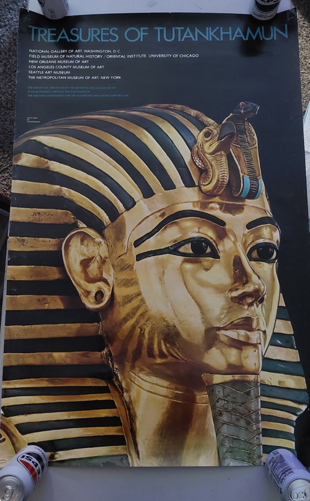 Treasures of Tutankhamun 1976 Gold Mask Egypt Metropolitan Museum of Art Poster