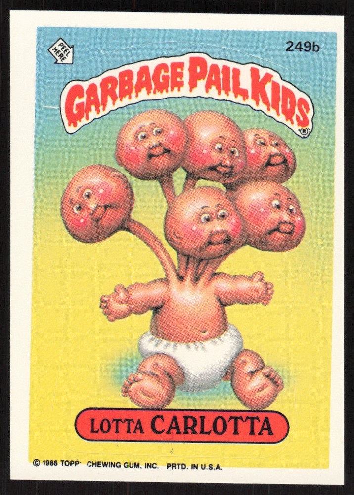 1986 Topps Garbage Pail Kids Sticker Cards Collectible Set