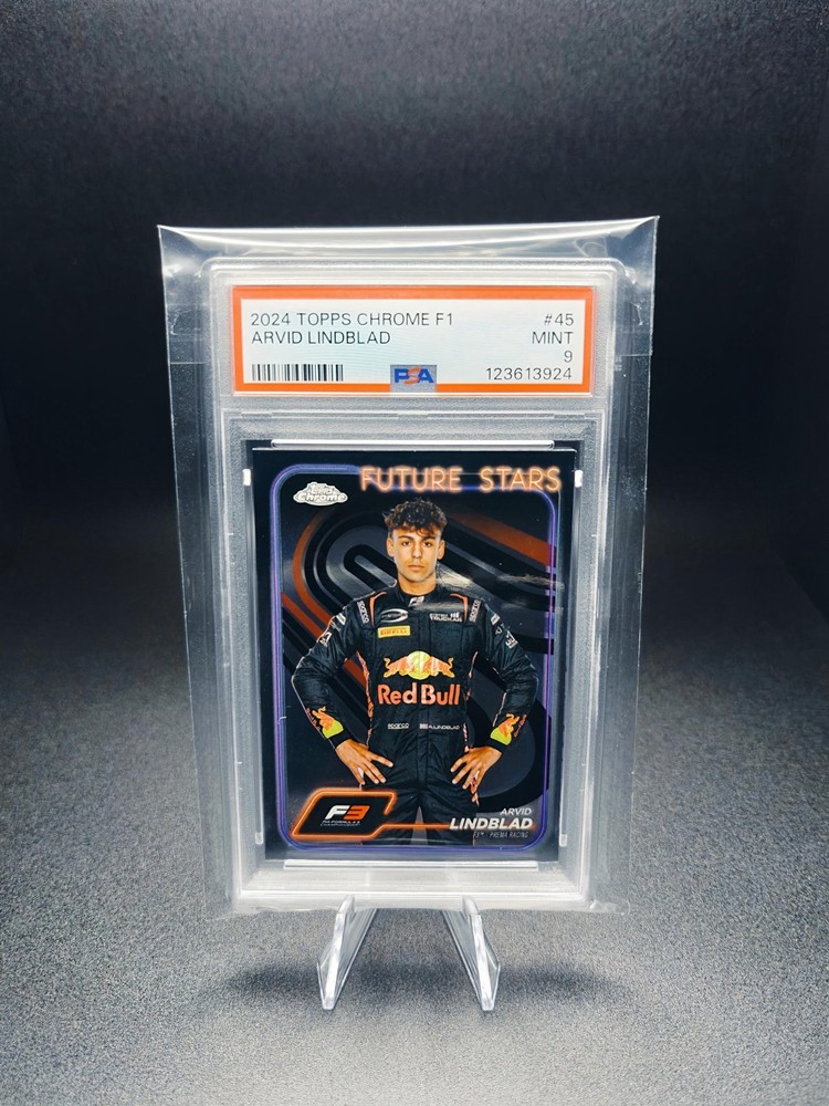 🔥 2024 Topps Chrome F1 Arvid Lindblad RC #45 PSA 9 POP 1 🏁