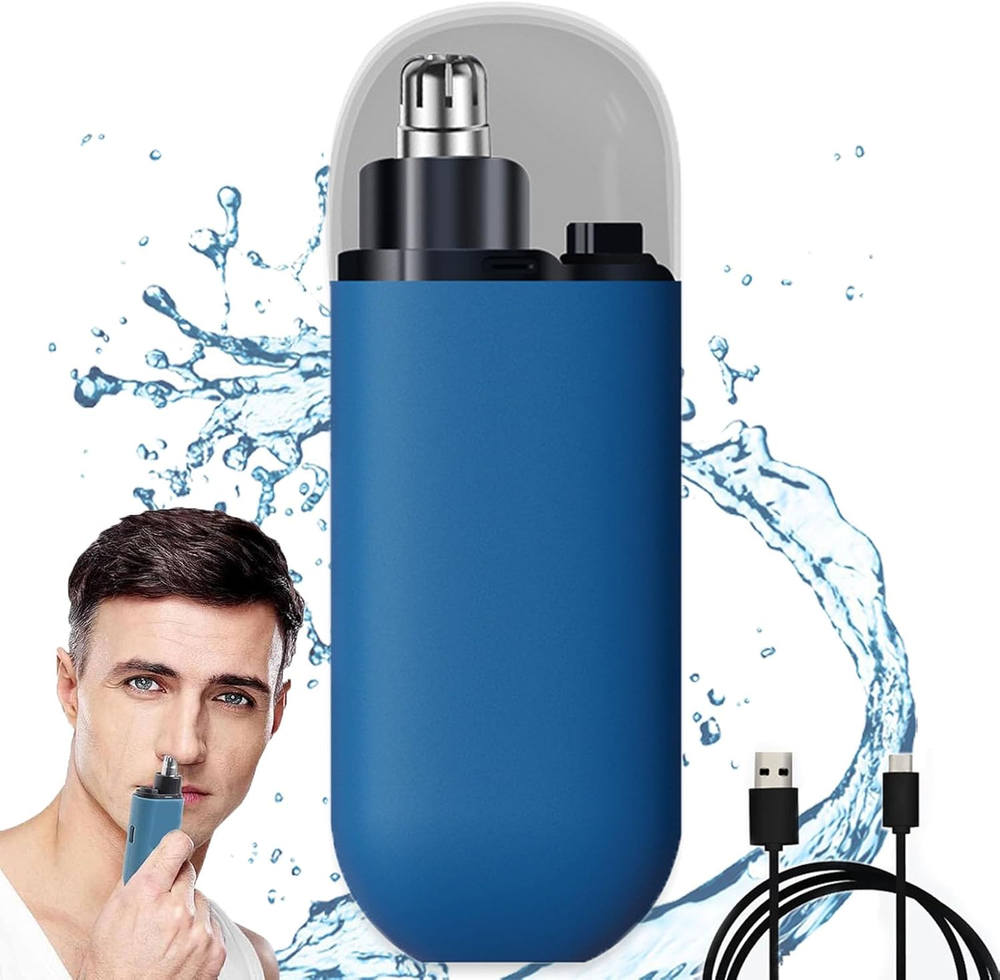 Portable Painless Precision Nose and Ear Hair Trimmer for Men