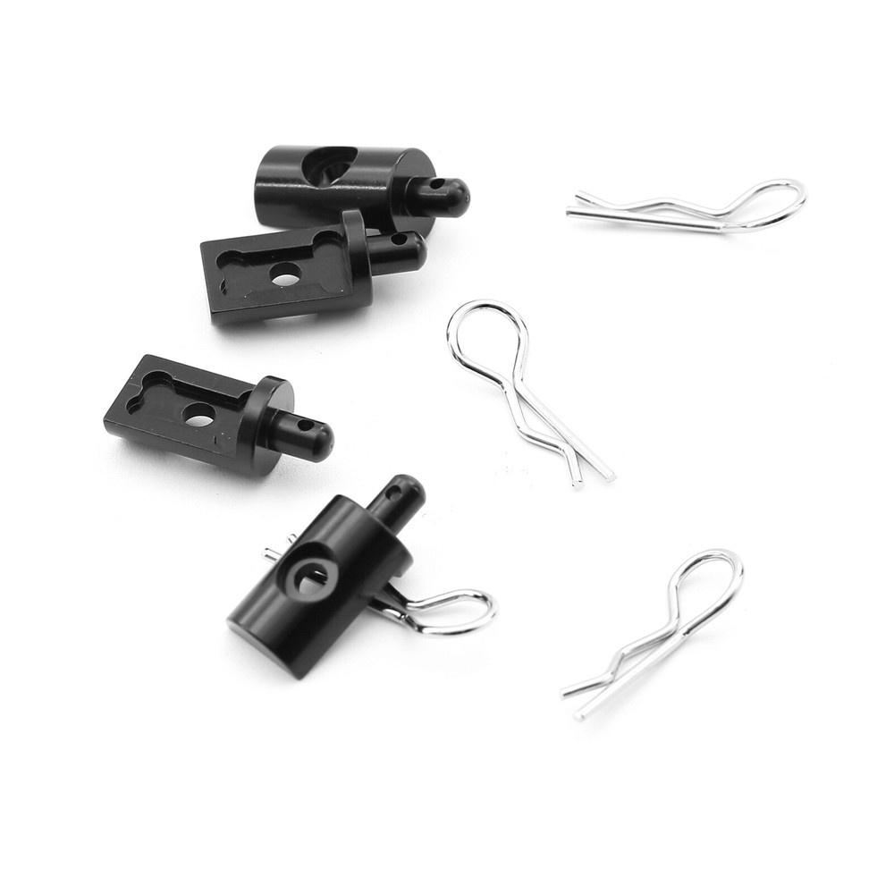 4Pcs Rugged Aluminum Body Brackets Parts For Tamiya CW-01 Lunch Box 58347 1/12