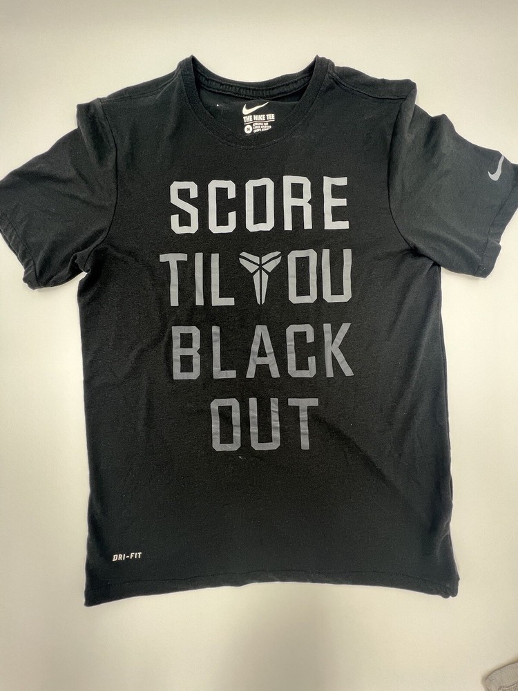 Nike Kobe Bryant Score Til You Black Out 81 Points Mamba Dri Fit T-Shirt Medium