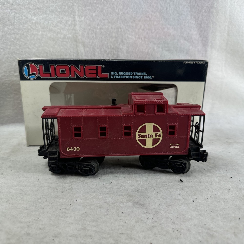 Lionel O Scale ATSF Santa Fe Caboose #6430 For Train, Set Layout