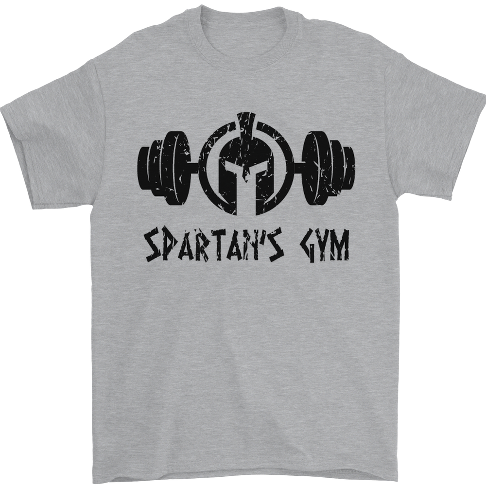 Spartans Gym Mens T-Shirt 100% Cotton