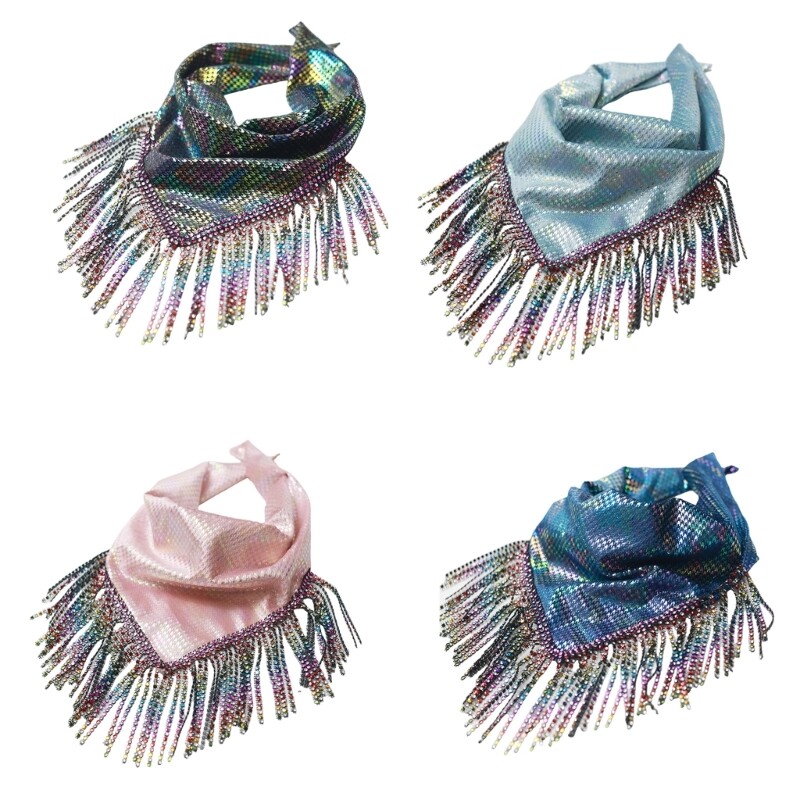 Sexy Bandana Turbans Head Scarf Headwear Rhinestones Tassels Scarves
