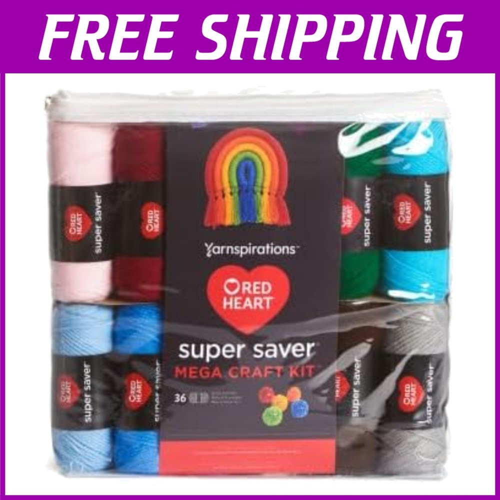 Acrylic Yarn Mega Pack - 36 Vibrant Colors