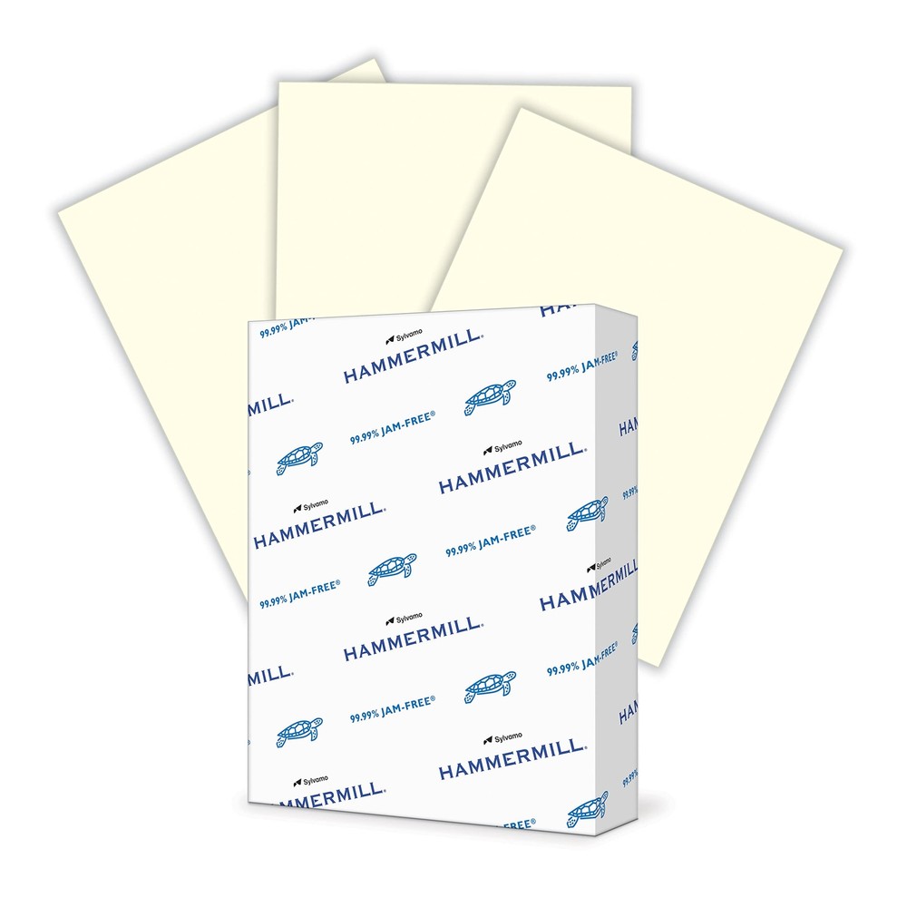 Hammermill 20lb Cream Colored Printer Paper, 8.5x11, 500 Sheets per Ream