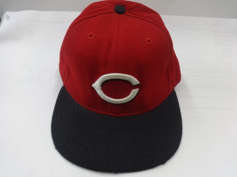 Vtg New Era 5950 Diamond Collection MLB Cincinnati Reds Men 7 1/2 Ballcap