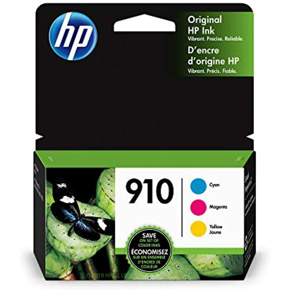 Genuine HP 910 Ink Cartridges Combo Pack - Cyan/Magenta/Yellow