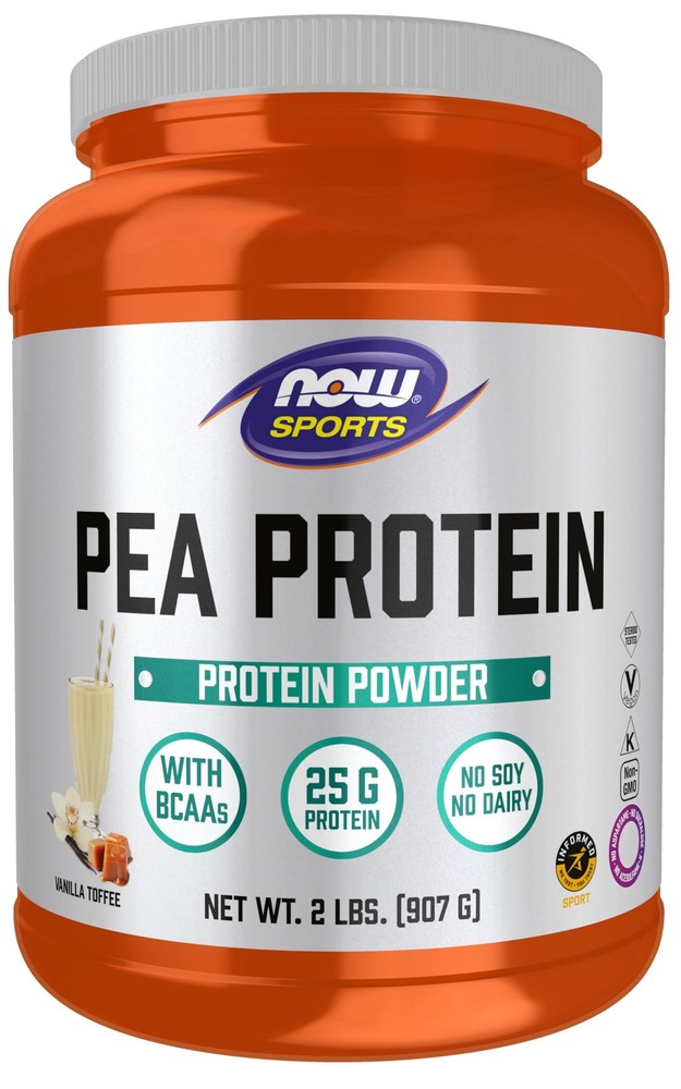 NOW Foods Sports Nutrition Pea Protein 25 g With BCAAs Easily Digested Vanill...