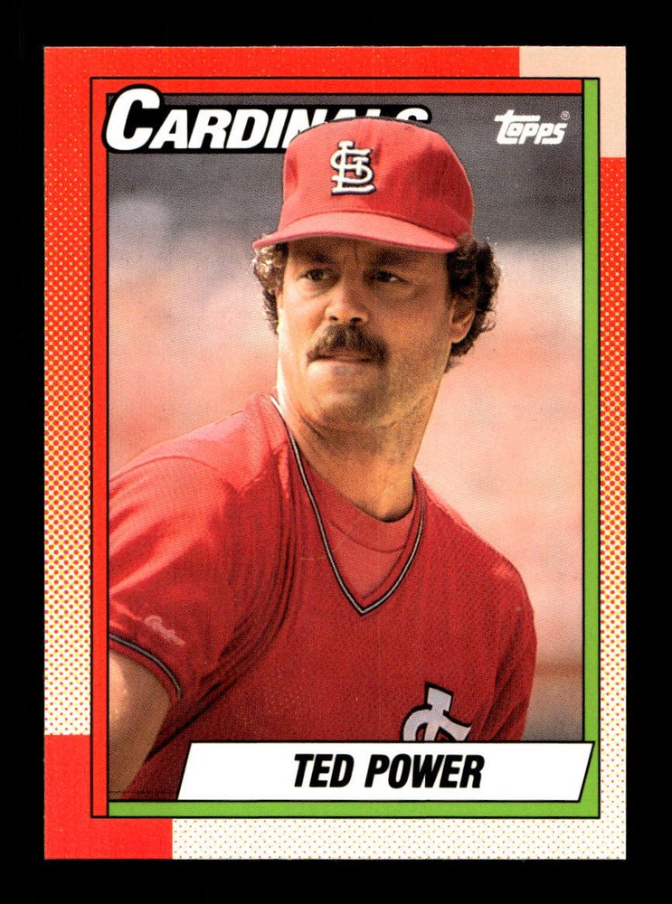 1990 Topps Tiffany Set-Break #59 Ted Power St. Louis Cardinals MINT