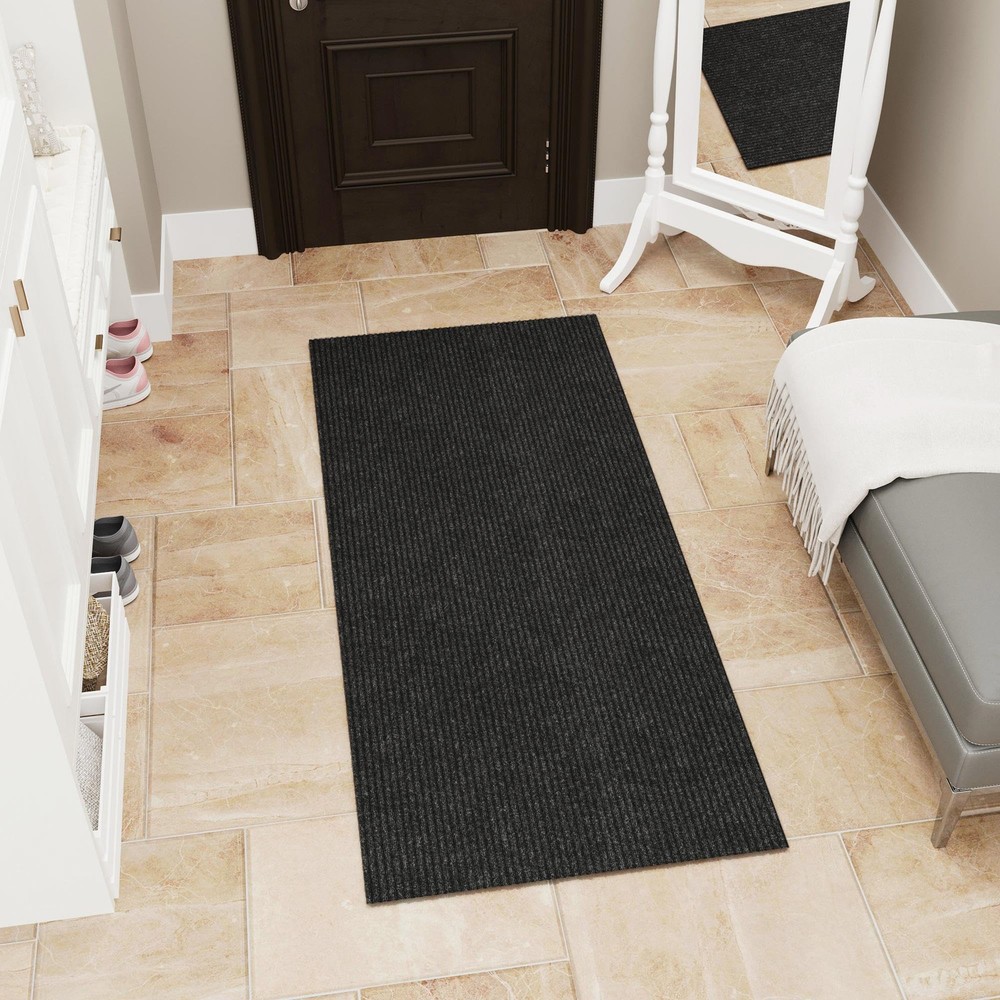 Non-Slip Rubberback 2x3 Indoor/Outdoor Area Rug for Entryway, Kitchen, and High-Traffic Areas