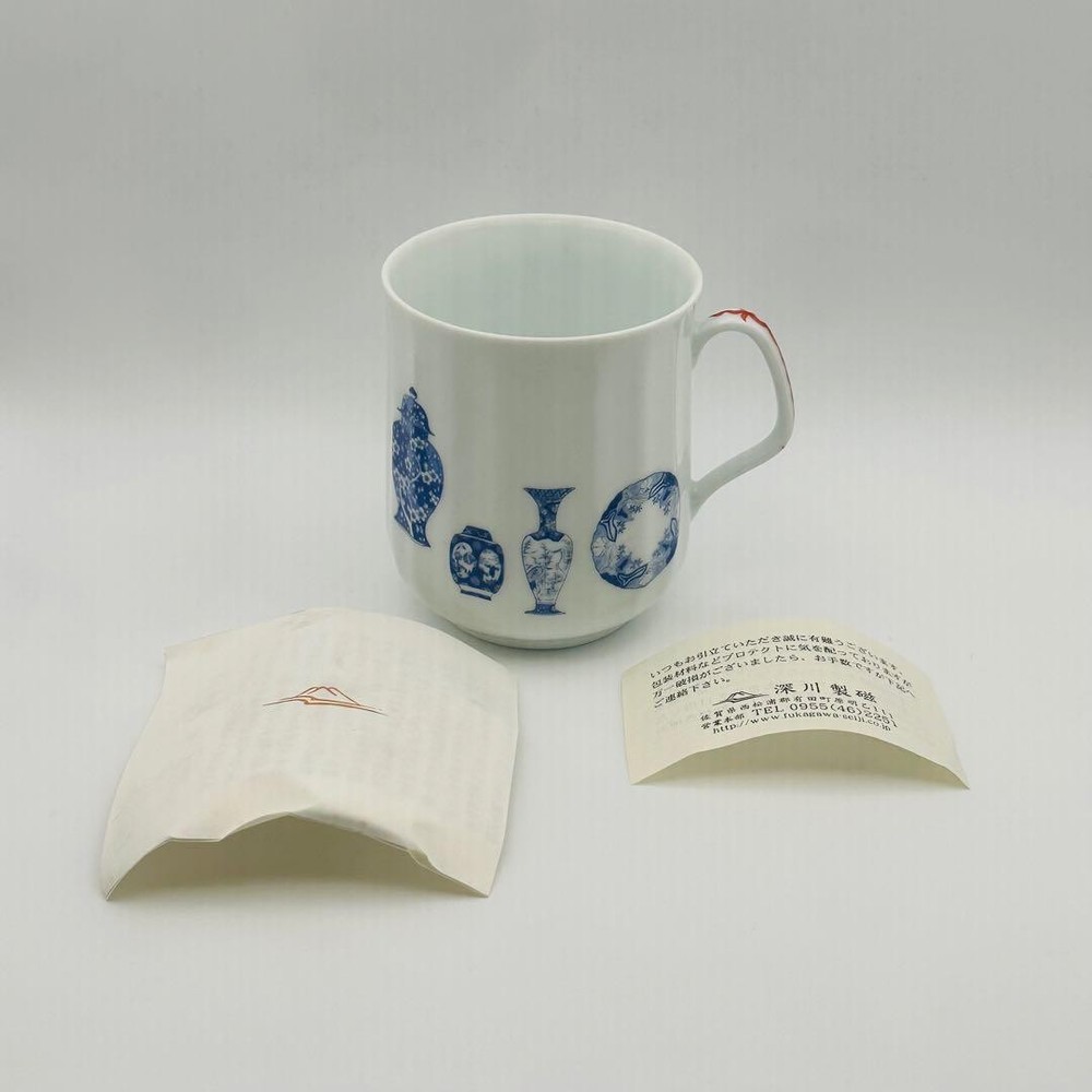 Unused Fukagawa Seiji Mug Blue China