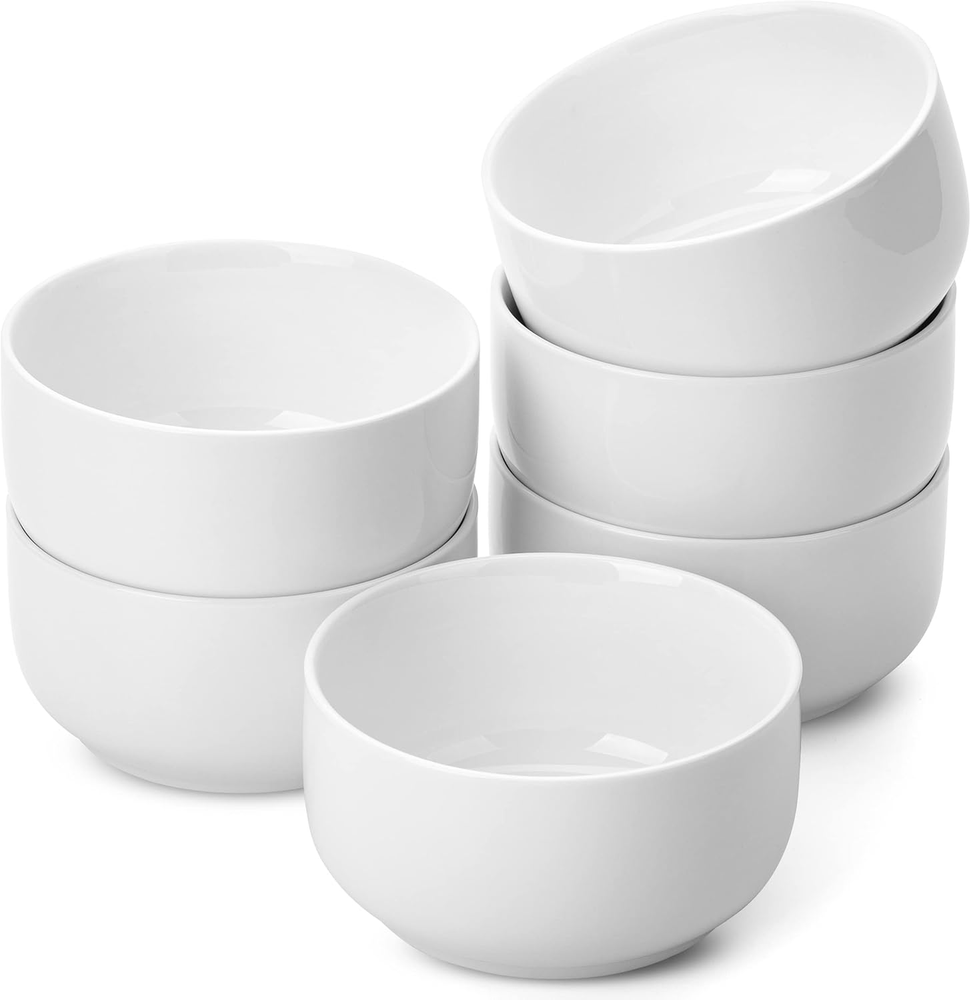 Btat- White Cereal Bowls 6 Set 22 Oz Bowls Cereal Bowl White Bowls Small Bowls