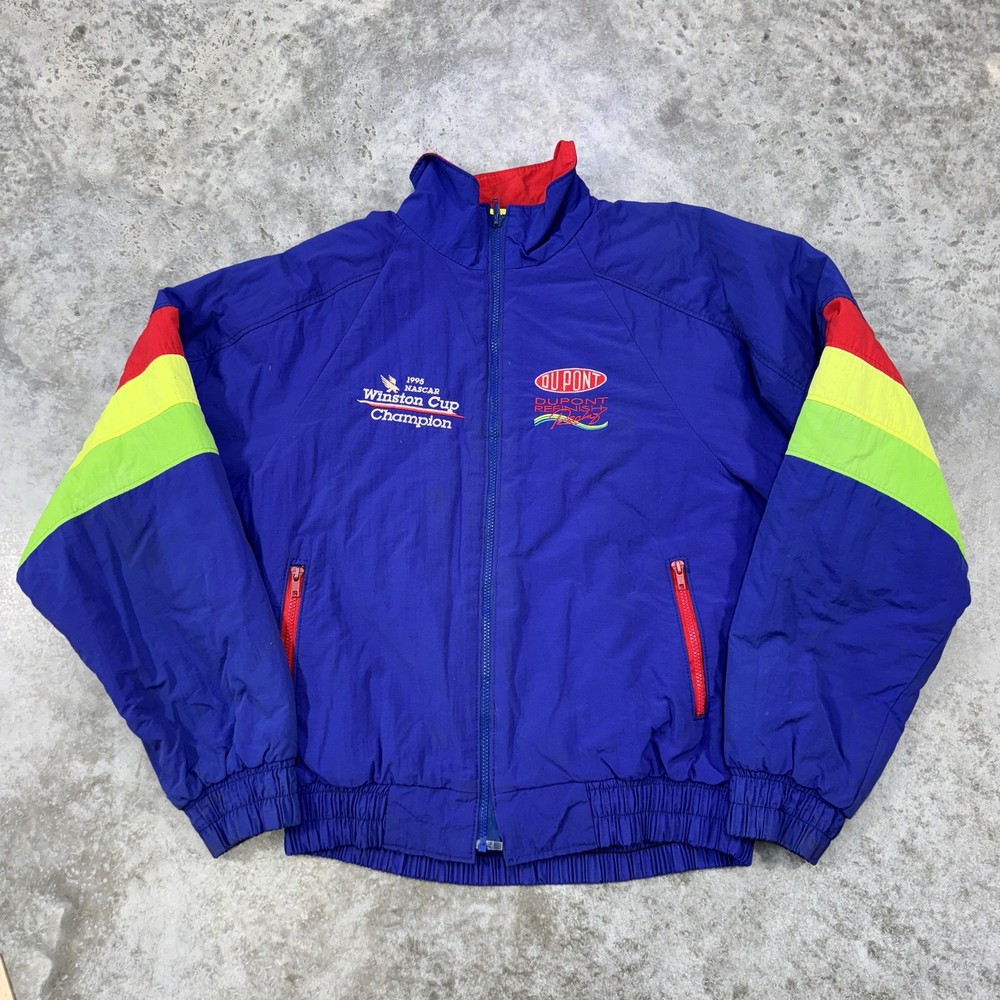 Vintage Dupont Motorsports NASCAR Jacket Mens Large 1995 Winston Cup 90s Racing