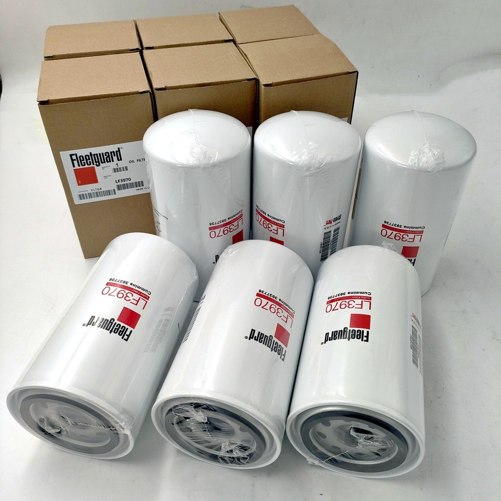 6Pcs LF3970 Oil Filter Fits For Cummins Ford Freightliner Kenworth P550428