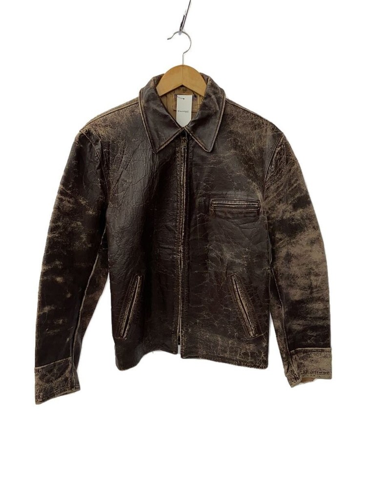 Jacket/-/Leather/Brw 3368