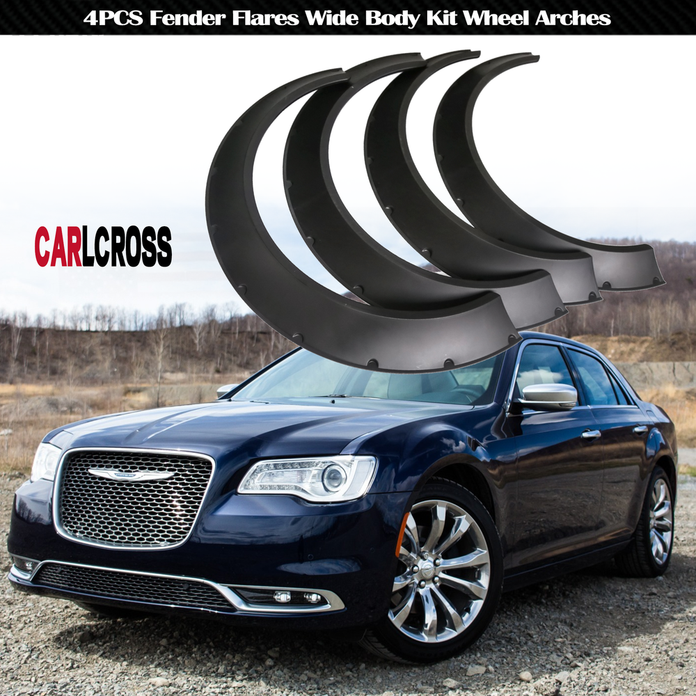 For Chrysler 300 Series 4PCS Fender Flares Wide Body Kit Wheel Arches