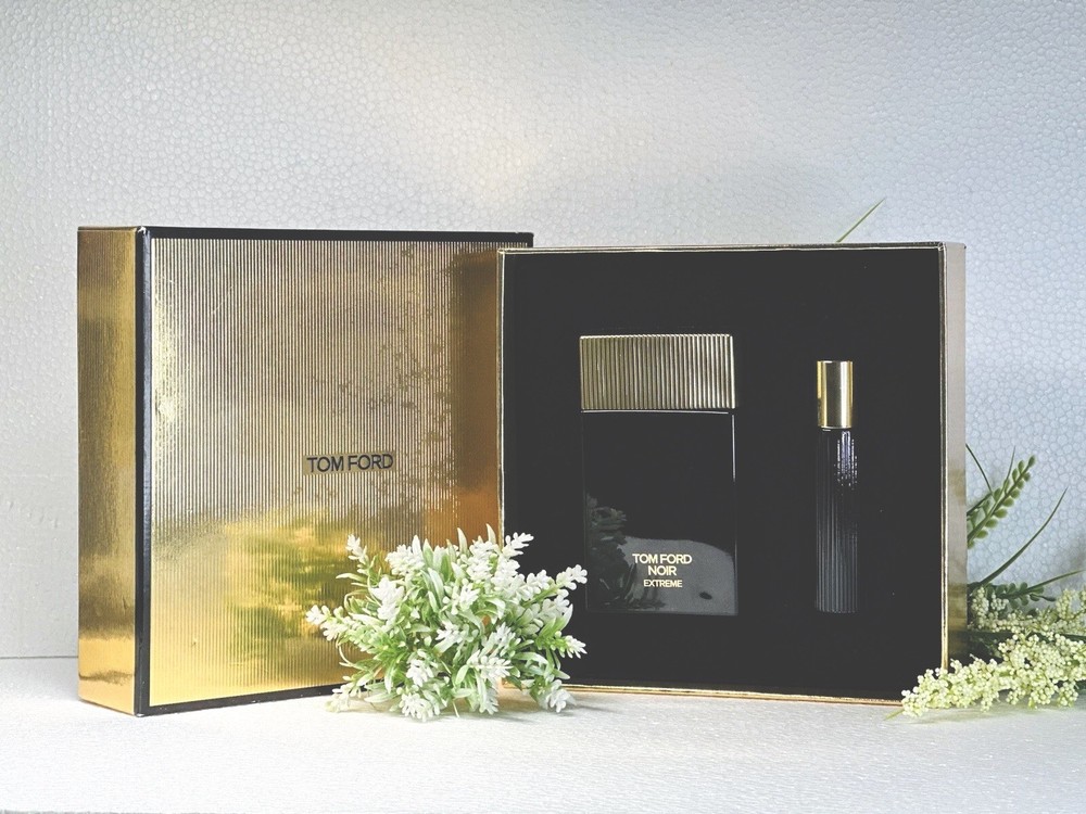 NEW Tom Ford Noir Extreme 3.4 oz EDP + 0.34 oz Travel Spray Gift Set