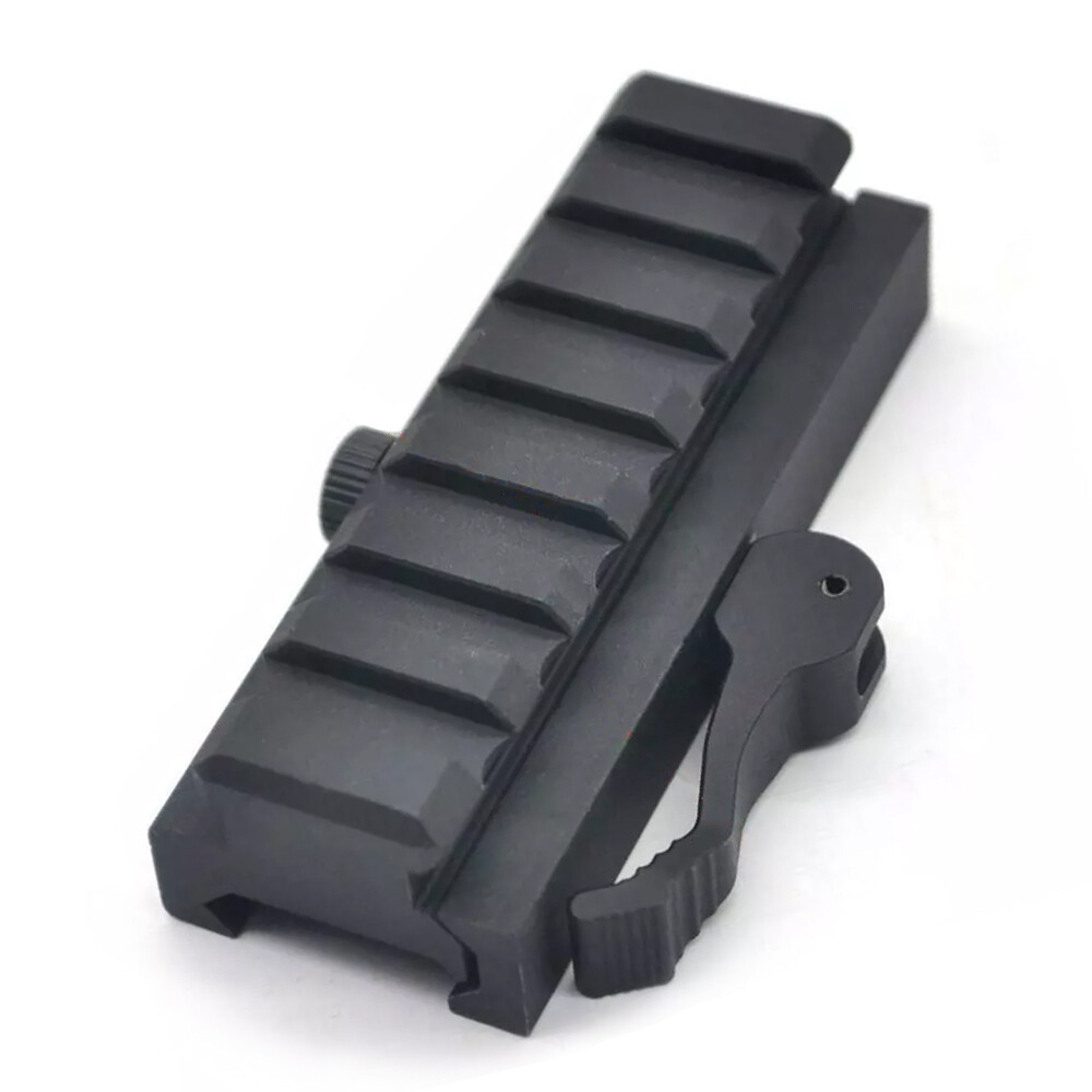 7 Slots Picatinny/Weaver Rail Base QD Quick Release Riser Scope Mount Adapter